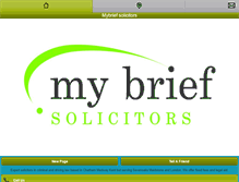 Tablet Screenshot of mybrief.com